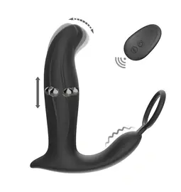 Masáž prostaty - BASIC X Jerry stimulátor prostaty na dálkové ovládání černý