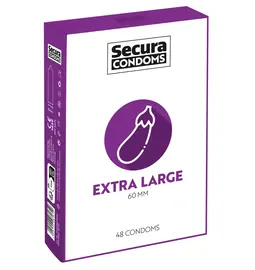Extra velké kondomy - Secura kondomy Extra Large 48 ks