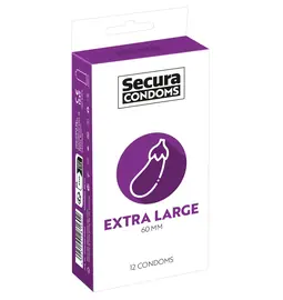 Extra velké kondomy - Secura kondomy Extra Large 12 ks