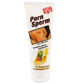 Lubrikační gely s příchutí nebo vůní - Porn Sperm Falešné sperma s vůní ananasu 250 ml