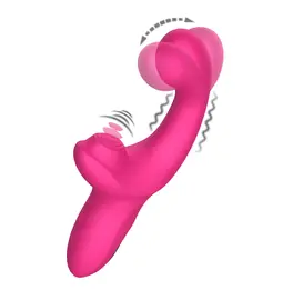 Rotační a rabbit vibrátory - BASIC X Stunner vibrátor na G-bod a klitoris růžový - BSC00464