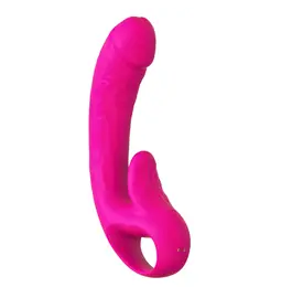 Vibrátory na klitoris - Romant Bella vibrátor na G bod a klitoris růžový