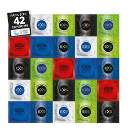 Akční a dárkové sady kondomů - EXS Variety Pack 2 Kondomy 42 ks