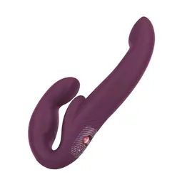 Připínací penis - FUN FACTORY Share Vibe Pro strap-on - Burgundy
