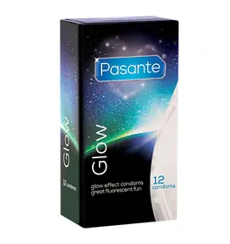 Svítící kondomy - Pasante kondomy Glow 12 ks