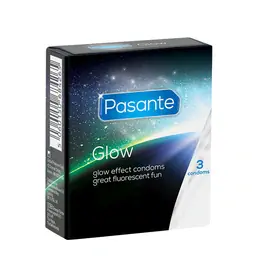 Svítící kondomy - Pasante kondomy Glow 3 ks
