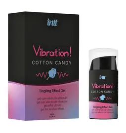 Stimulace klitorisu a vaginy - intt Vibration! Tingling effect gel - Cotton Candy 15 ml