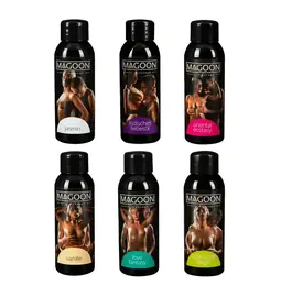 Masážní oleje - MAGOON Testovací sada masážních olejů 6 x 50 ml