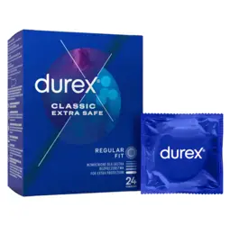 Extra bezpečné a zesílené kondomy - Durex Extra Safe kondomy 24 ks