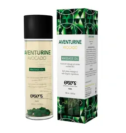 Masážní oleje - exsens Organic masážní olej - Aventurine avocado 100 ml