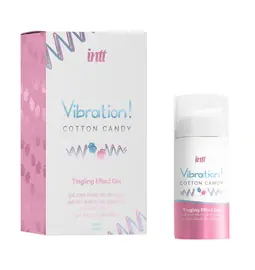 Stimulace klitorisu a vaginy - INTT Vibration! stimulační gel - Cotton Candy New 15 ml