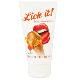 Lubrikační gely pro orální sex - Lickt it! Lubrikační a masážní gel Sex on the Beach 50 ml