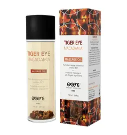 Masážní oleje - exsens Organic masážní olej - Tiger eye Macadamia 100 ml