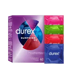 Akční a dárkové sady kondomů - Durex kondomy Surprise Me 40 ks