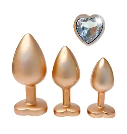 Anální šperky - Gleaming Love Pearl gold Set análních kolíků