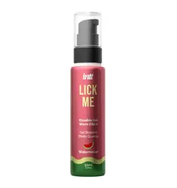 Lubrikační gely pro orální sex - INTT Lick meSlíbatelný gel s hřejivým efektem 50 ml - Watermelon