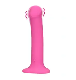Klasické vibrátory - Loveline Non-Phallic vibrační dildo M - růžové