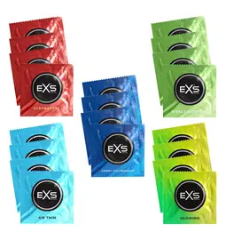 Akční a dárkové sady kondomů - EXS kondomy Mix testovací sada 20 ks