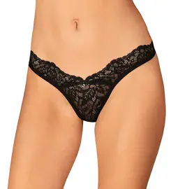 Erotická tanga - Obsessive Bellastia tanga - černá - 23227061121 - M/L