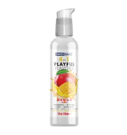 Lubrikační gely s příchutí nebo vůní - Swiss Navy Playful 4 in1 lubrikační gel  Mango 118 ml