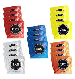 Akční a dárkové sady kondomů - EXS kondomy Mix II. testovací sada 20 ks