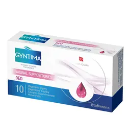 Intimní hygiena a menstruace - Gyntima vaginální čípky Deo 10 ks