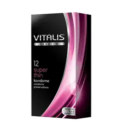 Ultra jemné a tenké kondomy - Vitalis Premium Super thin kondomy 12 ks
