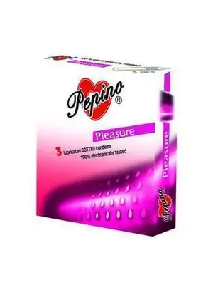 Vroubkované kondomy, kondomy s vroubky - Pepino kondomy Pleasure - 3 ks - SU26005