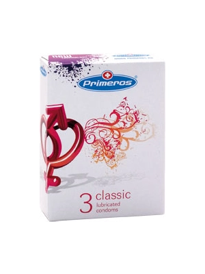 Standardní kondomy - Primeros kondomy Classic - 3 ks - prez024