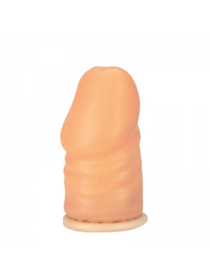 Návleky na penis - Head Shockers Flat-Head 1,5 Latexový návlek prodlužujicí s kondomem - v170103