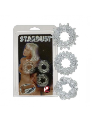 Erekční kroužky nevibrační - Stardust - silikonové erekční kroužky - 5162870000