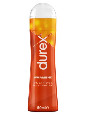 Lubrikační gely na vodní bázi - Durex Play Warming hřejivý lubrikační gel 50 ml - 6181790000