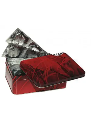 Standardní kondomy - Secura transparent Kondomy v dárkovém balení - 50 ks - 4142550000