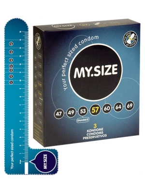 Extra velké kondomy - My.Size kondomy 57 mm - 3 ks - 4111750000