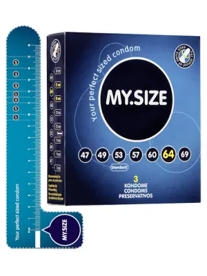 Extra velké kondomy - My.Size kondomy 64 mm - 3 ks - 4111910000