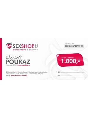 Dárkové poukazy - Dárkový poukaz v hodnotě 1000 Kč - sexshop-poukaz1000