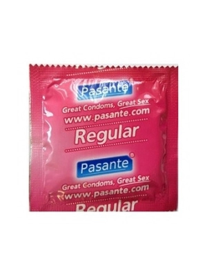 Kondomy s extra lubrikací - Pasante kondomy Regular - 1 ks - pasanteregular-ks