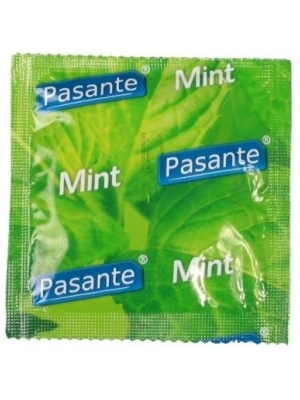 Kondomy s příchutí - Pasante kondomy Mint - 1 ks - pasantemint-ks