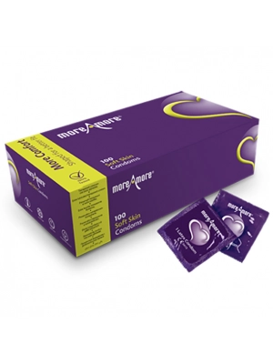 Kondomy s extra lubrikací - MoreAmore kondomy Soft Skin - 1 ks - E21035-ks