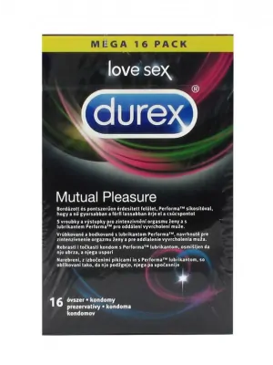 Tipy na valentýnské dárky pro páry - DUREX kondomy Mutual Pleasure 16 ks - 5052197056198