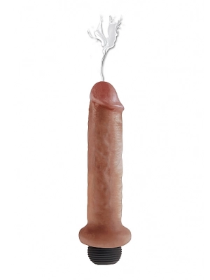 Anální dilda - King Cock Stříkající penis - dildo 22 cm - shmPD5607-22