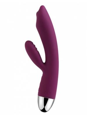 Vibrátory na G-bod - Svakom Trysta Rabbit Vibrátor s pohyblivou kuličkou fialový - rmb6545