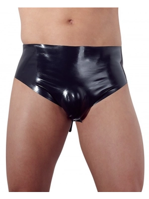 BDSM latex - LateX Latexové boxerky s nafukovacím análním kolíkem - 29501621701 - M