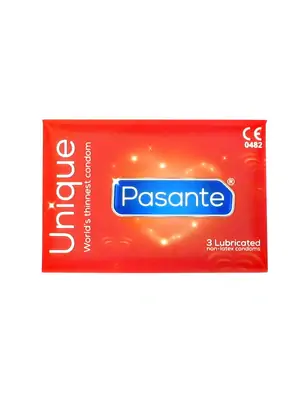 Kondomy bez latexu - Pasante Unique bezlatexové kondomy 3 ks - 5060150680212