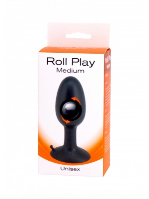 Nevibrační anální kolíky - Roll Play Anální kolík s rotační kuličkou Medium - s25004