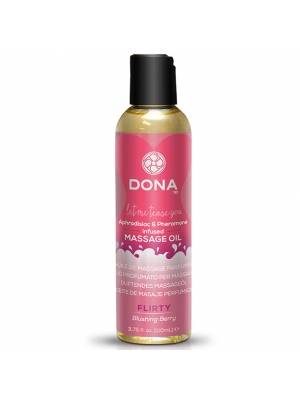 Masážní oleje - DONA MASÁŽNÍ OLEJ FLIRTY s vůní Blushing Berry - E26837