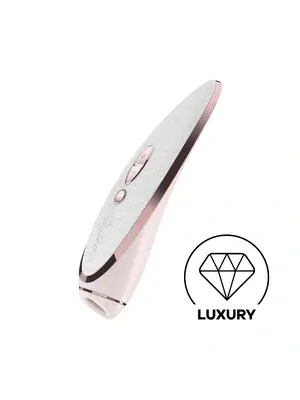 Tlakové stimulátory na klitoris - Satisfyer Luxury Pret-a-Porter white/rose gold - 4049369016563