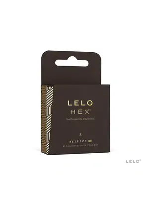 Standardní kondomy - Lelo HEX respect XL kondomy 3 ks - LELO4573
