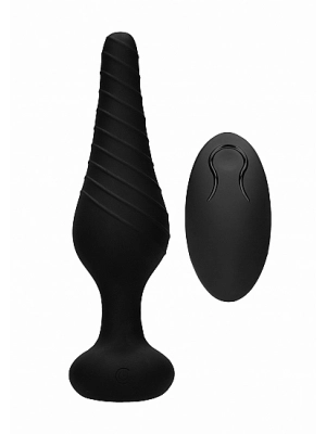 Vibrační anální kolíky - Sono Anální vibrační kolík na dálkové ovládání - černý - shmSON077BLK