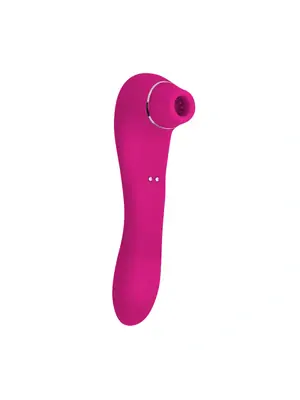 Tlakové stimulátory na klitoris - Romant Suction 2v1 stimulátor a vibrátor růžový - RMT113pnk